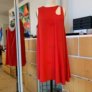 RED FLOWY SUMMER DRESS